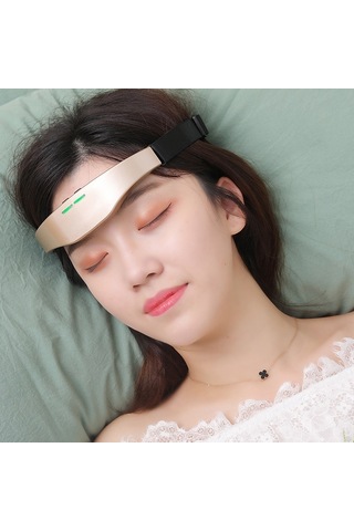 Butu Baş Masajı Kablosuz Mikro Akım Akıllı Ems Uyuyan Altın