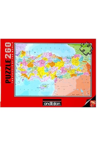 Anatolian Puzzle 260 Parça Türkiye Siyasi Haritası 3269