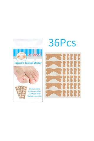 Moveevo Kelebek Şeklinde Batık Tırnak Ters Germe Düzeltme Yaması 36 Yama