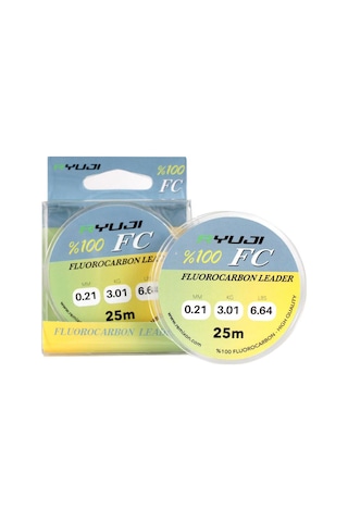 Ryuji %100 Fc 25m Fluoro Carbon Leader Misina 0,23mm 0,23mm