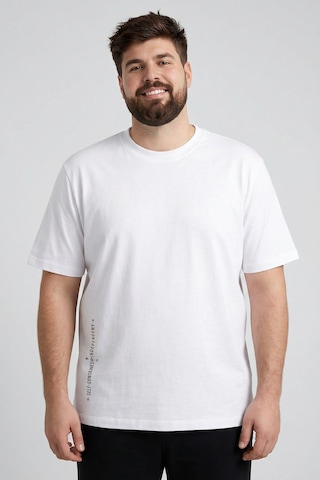 Baskılı Rahat Form 2li Paket Siyah-beyaz Büyük Beden Erkek T-shirt - 88472 Siyah - Beyaz