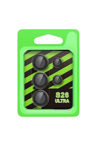 Mey İthalat Samsung Samsung Uyumlu Galaxy S26 Ultra Raze Metal Kamera Lens - Siyah
