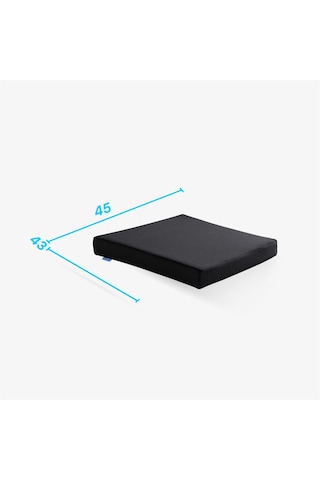 SimpleThePillow Visco Tekerlekli Sandalye Minderi Sandalye Oturma Minderi Visco Foam Minder  45*43*7