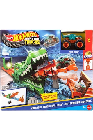 Hot Wheels Monster Trucks Timsahı Devir Oyun Seti Jjn45 Çok Renkli