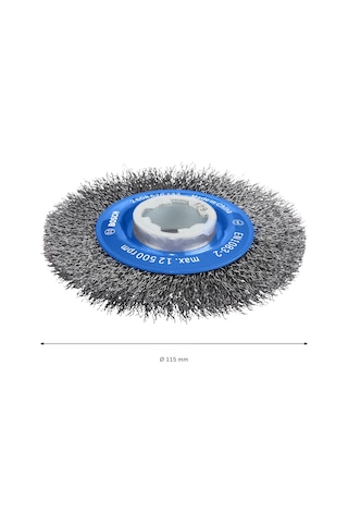 Bosch Professional Accessories Cam Fırçası, Dalgalı Tel Clean Metal İçin, X-lock, Ø 115 Mm, Tel Kalınlığı 0,3 Mm