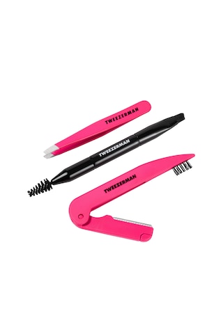 Tweezerman Mini Brow Rescue Kit - Mini Kaş Bakım Seti 02 Red