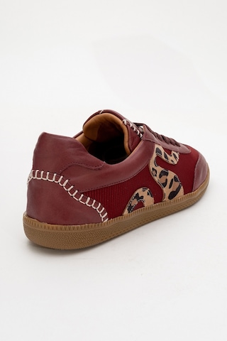 Luvishoes Luvi Shoes Perry Bordo Hakiki Deri Kadın Spor Ayakkabı Bordo