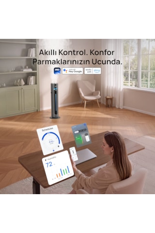 747s Akıllı Ultrasonik Hava Nemlendirici 11l Serin Buhar 100 Saat Sessiz Wifi