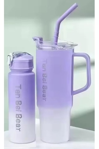 Matara Seti, Mor, 1500 Ml + 900 Ml, 2 Adet, Pipetli Ve Kapaklı Mor Diğer