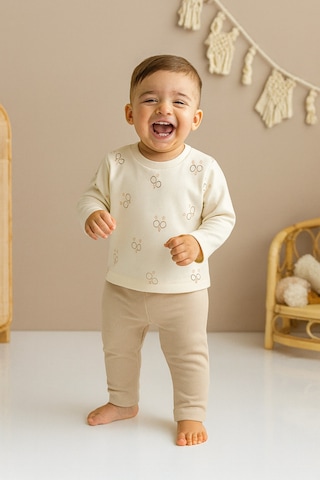 Bear Hugs Pijama Takımı Toprak