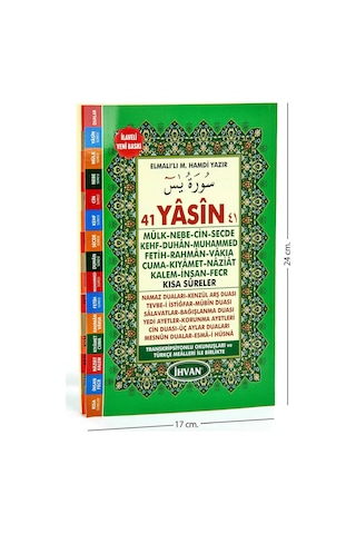 10 Adet Orta Boy 176 Sayfa Mevlüt Hediyesi Fihristli Yasini Şerif Kitabı