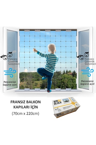 FRANSIZ BALKON KAPISI - WINBLOCK Çocuklar için Pencere Çelik Güve