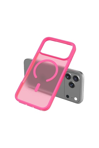 Joko İphone 17 Pro Max Kılıf Jota Seri Magsafe Kapak Fuşya