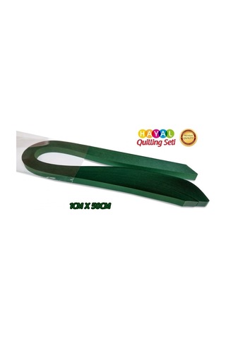 Quillingseti 1cm Petrol Yeşili Quilling Kağıdı 50 Adetli
