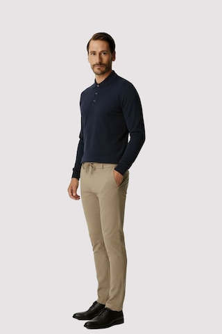 İgs Bej Beli Lastikli İpli Erkek Pantolon Konfor Kalıp-25957
