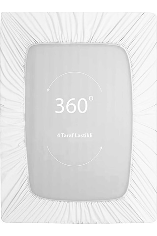 Soley Jersey Doğal Pamuklu Çift Kişilik Lastikli Çarşaf Ev Çarsaf