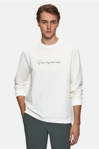 Twn Slim Fit Ekru Düz Sweatshirt 5ece251527923 E01