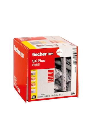 Fischer Sx Plus 8x65 Mm Plastik Genişlemeli Dübel