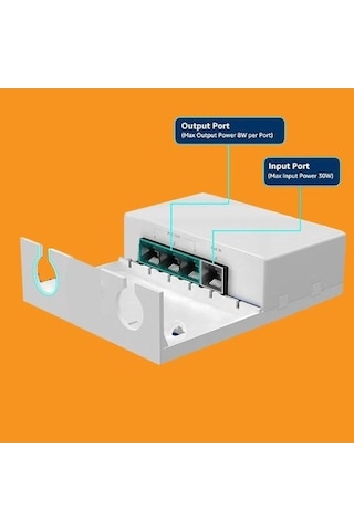 4 Port Outdoor Poe Extender 1 Giriş 3 Çıkış, Ieee 802.3af/at Mini 4 Kanal Poe Tekrarlayıcı Ip66 Su Geçirmez