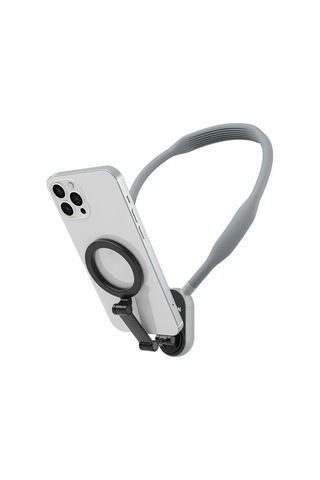 Manyetik Mobil Tutucu Boyun Asılı Telefon Standı Magsafe Boyun Asılı Braketi Grey -