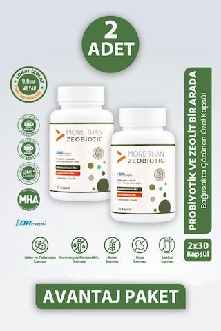 More Than Zeobiotic 30 Kapsül 2 Adet
