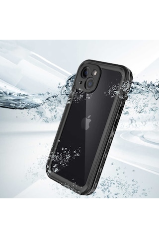Apple Uyumlu iPhone 13 Kılıf Su Geçirmez 1-1 Zırhlı Silikon Kapak