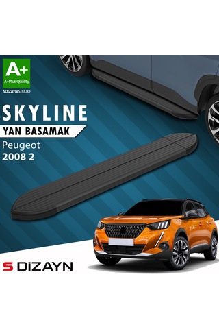 S-dizayn Peugeot 2008 2 Skyline Siyah Yan Basamak 183 Cm 2020 Üzeri A+ Kalite