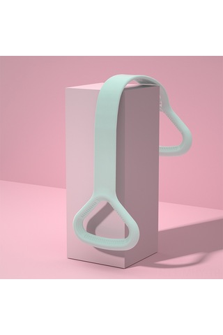 Monyee Evde Yoga Ve Egzersiz İçin Mavi 8-şekilli Geri Çekim Bandı - Omuz Açma, Sırt Güzelleştirme Ve Fitness Gereci Açık Mavi