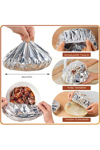 10'lu Bone Kapak - Folyo - Isı Yalıtımlı - Tabak Ve Mini Tencere Uyumlu Diğer