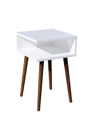 Ahşap Ayaklı Yan Sehpa Köşe Sehpa