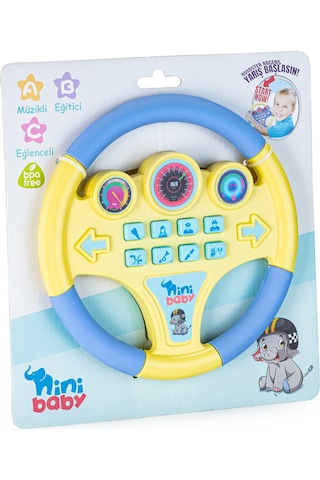 Erdem Toys Eğitici Direksiyon Sesli ve Müzikli - Sarı