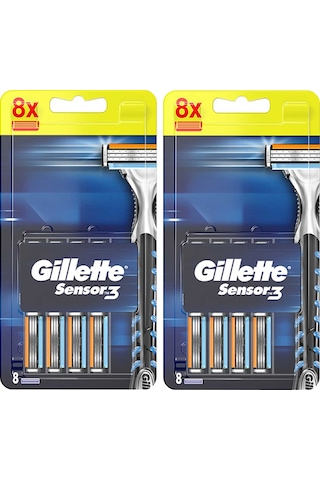 Gillette Sensor3 Yedek Tıraş Bıçağı 2 x 8'li