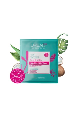 Urban Care Pure Coconut ve Aloe Vera Duş Öncesi Yoğun Onarıcı Saç Maske 50 ML