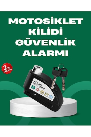 Motosiklet Scooter Bisiklet Tekerlek Disk Kilidi Alarmlı Güvenlik Çok Renkli