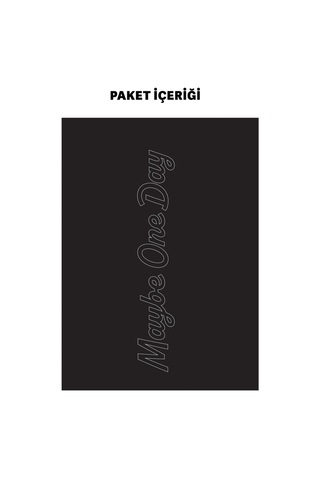 Maybe One Day Araç Sticker 21x29 Cm, Oto Sticker, Araba Sticker