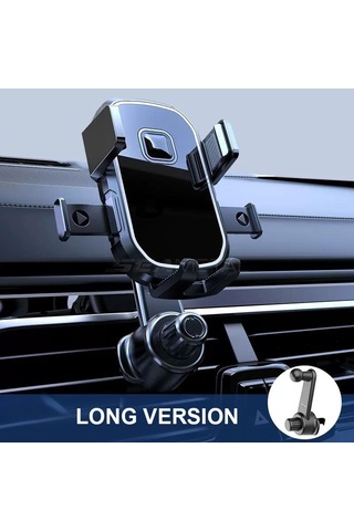 Seametal Araç Telefonu Tutucu Yerçekimi Gps Desteği 360 Derece Dönebilen Araç Hava Firar Dağı Siyah