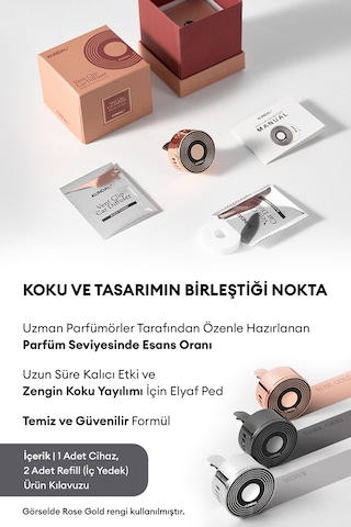 Klipsli Araba Kokusu Rose Gold Soft Soap Kundal Vent-clip Car Diffuser Rose Gold