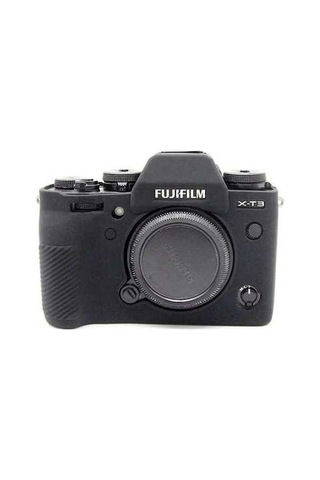 Pazly Fujifilm X-t3 Yumuşak Silikon Kılıf - Çizilmez Kamera Koruyucu Kapağı Siyah