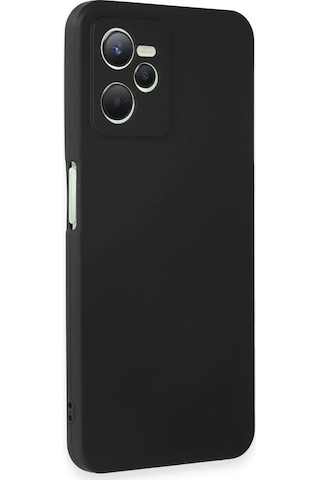 Gld-spt- Newface Realme C35 Kılıf First Silikon - Siyah
