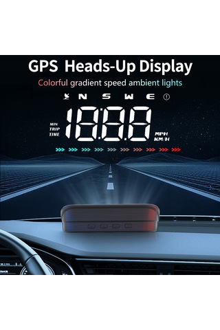 Teltree M23 3.5 İnç Abs Gps Navigasyon Başkanı Ekranı - Hız/işaret/sefer Süresi/mesafe Gösterimi, Aşırı Hız Alarmı Ve Ambiyans Lambası