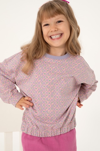 U.S. Polo Assn. Kız Çocuk Lila Bisiklet Yaka Sweatshirt 50298156-VR034