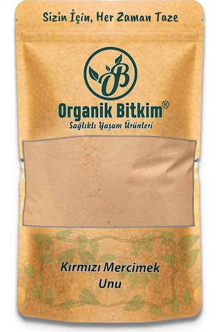 Organik Bitkim Mercimek Unu Kırmızı Mercimek Un 1400 G