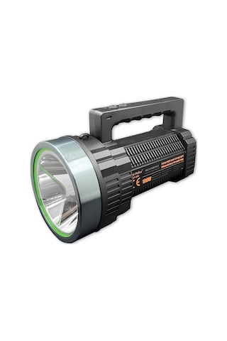 Tarez Gp-660 Şarjlı El Feneri Projektör 100 Watt 5000 Metre Menzilli Gri