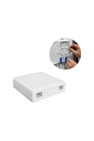 Powermaster Dahili Tip Plastik Fiber Beyaz Ek Bağlantı Kutusu