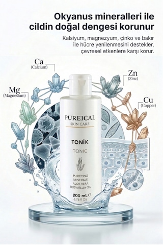 Pureical Aloe Vera & Sığla Yağı İçerikli Tonik 200 ML