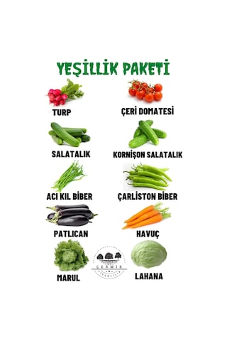 10 Çeşit Karışık Tohum Paketi 3