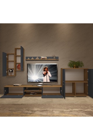 Decoraktiv Eko 6 Mdf Dvd Tv Ünitesi Tv Sehpası Pera - Antrasit