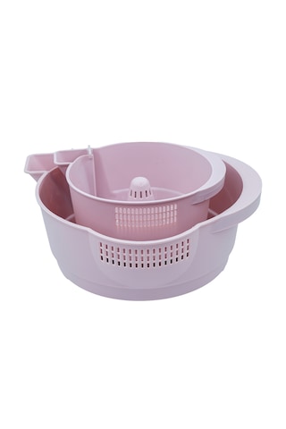 Pratik Yıkama Süzgeci - 2'li Set Pembe