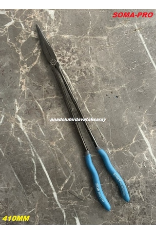 Soma Pro Çelik 410mm Uzun Kargaburun Pense Düz Uçlu 41cm Uzun Kargaburnu