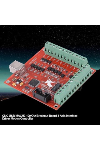 4 Eksen Cnc Usb Mach3 Kontrol Kartı 100 Khz